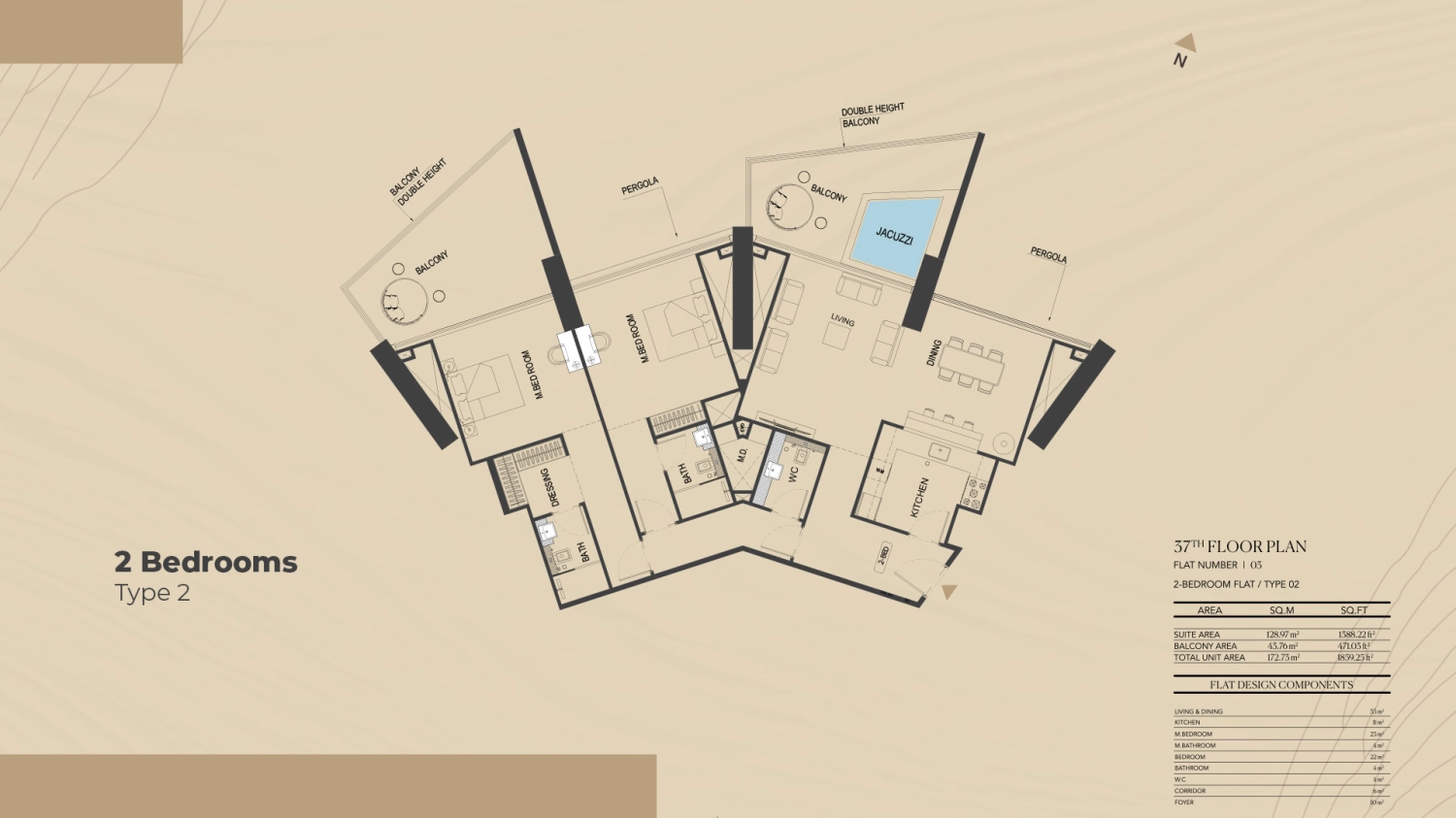 2 BR - Type B
